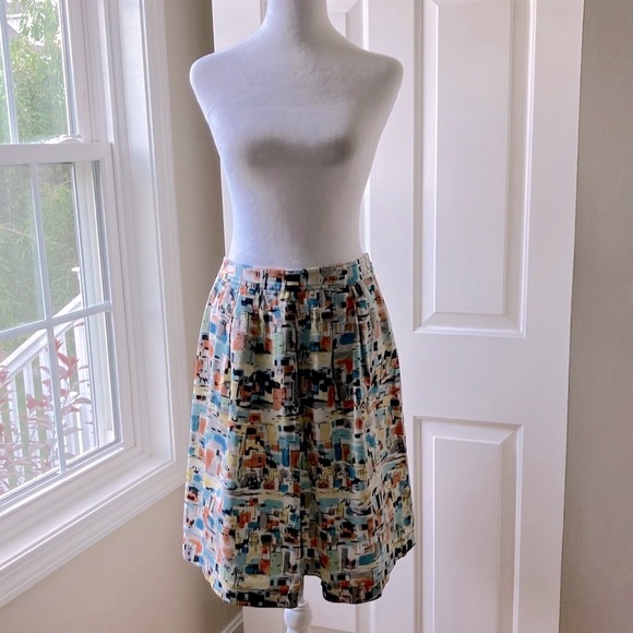 i.e. Petite Pleated Skirt Multicolor Size 4P - Picture 7 of 12